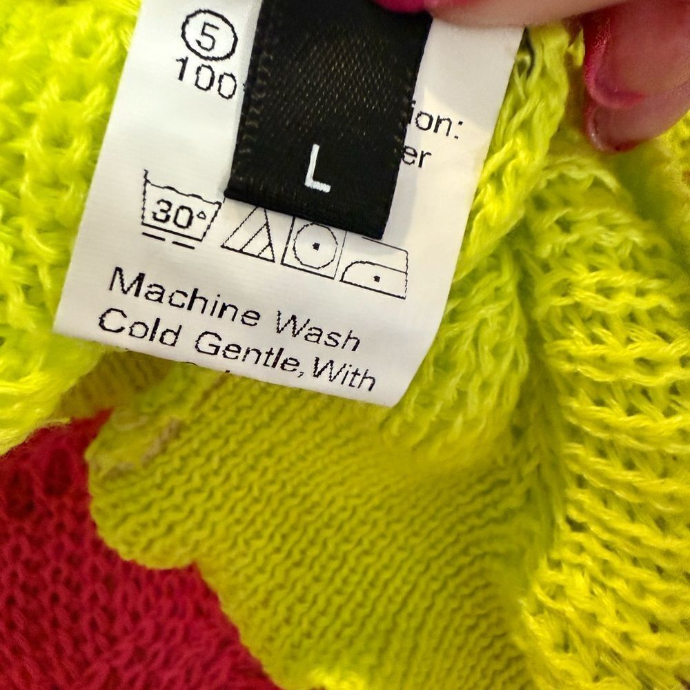 Colorful Knit Sweater size L - Picture 6 of 8
